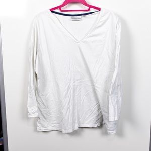 Avenue 3/4 Sleeve White T-Shirt Top